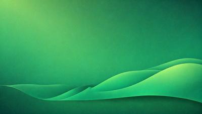 The primary subject of the image is a green mountainous landscape. The setting is a green background, which creates a serene and natural atmosphere. The visual style is a digital art or illustration, as the mountainous terrain is depicted in a detailed and artistic manner. The colors and mood of the image are predominantly green, which adds to the overall sense of tranquility and harmony with nature.