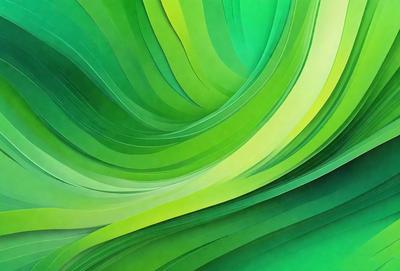 The primary subject of the image is a large, vibrant green leaf. The leaf is prominently displayed in the foreground, with a background of a green, leafy plant. The visual style of the image is a close-up of the leaf, showcasing its intricate details. The colors and mood of the image are predominantly green, creating a serene and natural atmosphere.