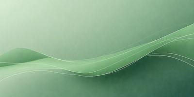 The primary subject of the image is a green, curved, and flowing line. The setting is a green background, which creates a sense of harmony and balance. The visual style is a combination of digital art and illustration, giving the image a modern and artistic appearance. The colors and mood are predominantly green, which evokes a sense of tranquility and natural beauty.