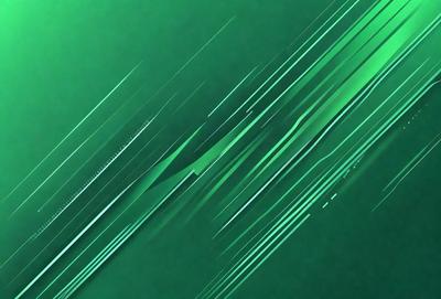 The primary subject of the image is a green background with a pattern of green and white stripes. The setting is a dark background, which contrasts with the green stripes. The visual style appears to be a digital art or illustration, as the stripes are well-defined and the overall appearance is clean and modern. The colors and mood of the image are predominantly green, creating a calm and soothing atmosphere.
