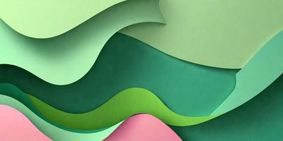 The primary subject of the image is a green and pink geometric pattern. The setting is a green background, and the visual style appears to be a digital art or illustration. The dominant colors are green and pink, creating a vibrant and lively atmosphere.
