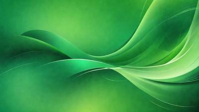 The primary subject of the image is a green and white patterned background. The setting is a computer screen, and the visual style is digital art. The dominant colors are green and white, creating a calm and soothing atmosphere.