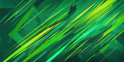 The primary subject of the image is a green and yellow background with a pattern of green and yellow stripes. The setting is a space with a green and yellow background, which creates a vibrant and lively atmosphere. The visual style of the image is a digital art or illustration, as it features a unique and eye-catching pattern. The colors and mood of the image are energetic and dynamic, with the green and yellow stripes creating a sense of movement and liveliness.