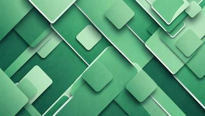 The primary subject of the image is a green background with a pattern of green squares. The setting is a green background with a pattern of green squares. The visual style is digital art. The colors and mood are predominantly green, creating a calm and soothing atmosphere.