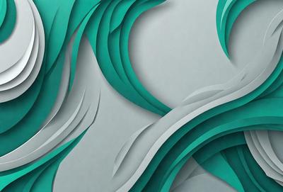 The primary subject of the image is a large, intricate, and colorful design that resembles a wave or a water-like pattern. The setting is a gray background, which provides a contrasting and neutral backdrop for the vibrant colors and patterns of the design. The visual style of the image is a combination of digital art and illustration, showcasing the artist's creativity and attention to detail. The colors and mood of the image are lively and energetic, with a predominance of