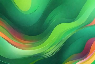 The primary subject of the image is a green and yellow painting or drawing of a leafy plant. The setting is a green background, which complements the vibrant colors of the plant. The visual style appears to be a combination of digital art and illustration, creating a unique and eye-catching piece of art. The dominant colors are green and yellow, giving the image a lively and fresh atmosphere.