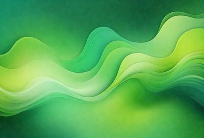 The primary subject of the image is a green wave or a green water-like pattern. The setting is a green background, which creates a vibrant and lively atmosphere. The visual style is a combination of a photo and digital art, as it appears to be a close-up of a green wave or pattern. The colors and mood are predominantly green, giving the image a fresh and natural feel.
