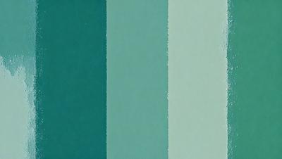 The primary subject of the image is a wall with a green and blue color scheme. The setting is a room with a white background. The visual style is a close-up of the wall, showcasing the vibrant colors. The dominant colors are green and blue, creating a lively and energetic atmosphere.