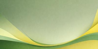 The primary subject of the image is a green background with a yellow stripe. The setting is a large, open space with a green and yellow color scheme. The visual style is a combination of a photo and digital art, creating a unique and eye-catching design. The colors and mood of the image are vibrant and energetic, with the green and yellow colors evoking a sense of freshness and vitality.