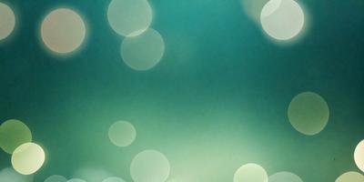 The primary subject of the image is a green background with a pattern of white circles. The setting appears to be a dark room, and the visual style is a combination of a photo and digital art. The dominant colors are green and white, creating a calm and serene atmosphere.
