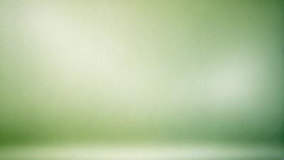The primary subject of the image is a large, empty room with a green wall. The setting is a plain, white room with a green background. The visual style is a photo, and the colors and mood are predominantly green, creating a calm and serene atmosphere.