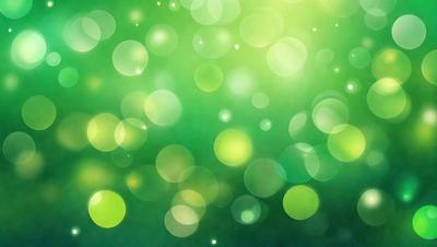 The primary subject of the image is a bright green background with a pattern of green and yellow lights. The setting appears to be a digital art or illustration, as the colors and lights create a vibrant and lively atmosphere. The visual style is a mix of natural and artificial elements, with the green and yellow lights resembling a natural environment, while the digital art or illustration adds a modern and creative touch to the scene.