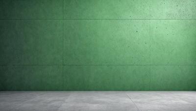 The primary subject of the image is a green wall. The setting is a room with a green wall, and the visual style is a photo. The dominant colors are green, and the overall atmosphere is calm and serene.