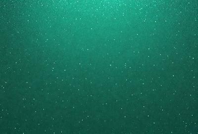 The primary subject of the image is a close-up of a green background with a pattern of white stars. The setting appears to be a dark room, and the visual style is a combination of a photo and digital art. The dominant colors are green and white, creating a calm and serene atmosphere.