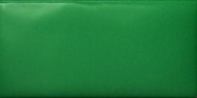 The primary subject of the image is a green leather wallet. The wallet is open and features a green background. The visual style of the image is a photo, and the colors and mood are predominantly green, giving the scene a calm and serene atmosphere.