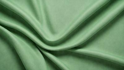 The primary subject of the image is a green fabric, which is the main object, scene, or focus of the image. The setting or background of the image is a green cloth, and the visual style is a photo. The dominant colors and overall atmosphere of the image are green, suggesting a natural or earthy theme.