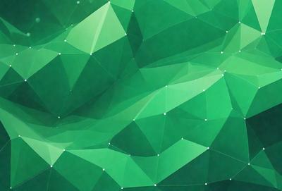 The primary subject of the image is a green geometric pattern, which is the main object, scene, or focus of the image. The setting or background consists of a green surface, which could be a wall, a fabric, or a pattern. The visual style of the image is digital art, as it is a computer-generated design. The dominant colors in the image are green, which creates a calm and soothing atmosphere.