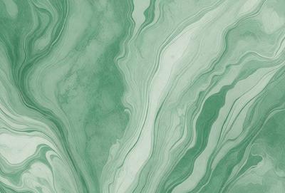 The primary subject of the image is a green and white patterned wallpaper. The setting is a room with a green and white wallpapered wall. The visual style is a close-up of the wallpaper, showcasing its intricate design. The colors and mood of the image are predominantly green and white, creating a calm and soothing atmosphere.