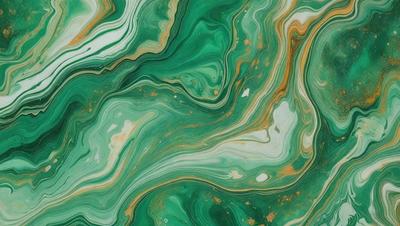 The image features a vibrant green and yellow swirl pattern, likely a painting or digital artwork. The primary subject is the swirl pattern, which is set against a green background. The visual style appears to be a mix of photo and digital art, creating a unique and eye-catching design. The colors and mood of the image are lively and energetic, with the green and yellow hues evoking a sense of freshness and vitality.