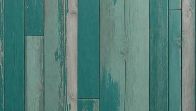 The primary subject of the image is a green and white wooden floor. The setting is a room with a green and white striped wall. The visual style is a photo of the floor and wall. The colors and mood of the image are predominantly green and white, creating a clean and fresh atmosphere.