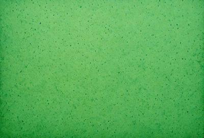 The primary subject of the image is a green surface, which appears to be a wall or a piece of fabric. The setting is a room with a green background, and the visual style is a close-up of the green surface. The colors and mood of the image are predominantly green, creating a calm and soothing atmosphere.