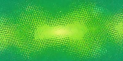 The primary subject of the image is a green background with a pattern of green dots. The setting appears to be a digital art or illustration, as the dots are arranged in a visually appealing manner. The visual style is a mix of digital art and a pattern, creating a unique and interesting visual effect. The colors and mood of the image are predominantly green, giving it a fresh and lively atmosphere.