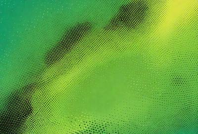 The primary subject of the image is a green background with a pattern of dots. The setting appears to be a green and white patterned background. The visual style of the image is a digital art or illustration. The dominant colors in the image are green and white, creating a calm and soothing atmosphere.