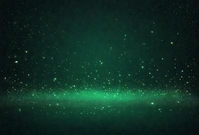 The primary subject of the image is a green background with a pattern of green lights. The setting is a dark background, and the visual style appears to be a digital art or illustration. The dominant colors and overall atmosphere are a mix of green and dark, creating a sense of depth and intrigue.