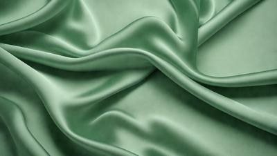 The primary subject of the image is a green fabric, which is the main object, scene, or focus of the image. The setting/background consists of a green cloth, and the visual style is a photo. The colors and mood of the image are predominantly green, creating a calm and soothing atmosphere.