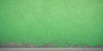 The primary subject of the image is a large, green wall. The setting is a concrete wall, and the visual style is a photo. The dominant colors are green, and the overall atmosphere is calm and serene.