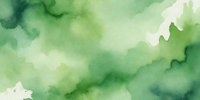 The primary subject of the image is a green, watercolor-like painting of a leafy plant. The setting is a green background, which complements the vibrant green color of the plant. The visual style is a watercolor painting, giving the image a unique and artistic appearance. The colors and mood of the image are predominantly green, creating a serene and natural atmosphere.