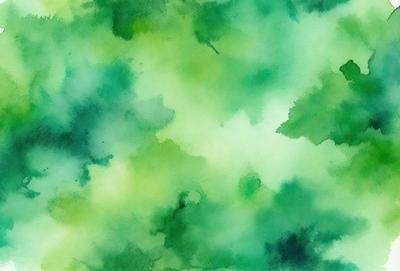 The primary subject of the image is a green, leafy plant. The setting is a green background, which creates a lush and vibrant atmosphere. The visual style is a painting, with the artist using a variety of colors to create a rich and detailed scene. The colors and mood of the image are predominantly green, which adds to the natural and serene ambiance.