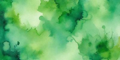 The primary subject of the image is a green, watercolor-style painting of a leafy plant. The setting is a green background, which complements the vibrant green color of the plant. The visual style is a watercolor painting, which gives the image a unique and artistic appearance. The colors and mood of the painting are predominantly green, creating a serene and natural atmosphere.