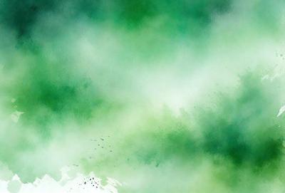 The primary subject of the image is a painting of a cloudy sky with a flock of birds flying through it. The setting is a green background, which adds a sense of depth and tranquility to the scene. The visual style is a combination of digital art and illustration, creating a vibrant and dynamic atmosphere. The colors and mood of the painting are predominantly green, which adds a sense of calmness and serenity to the scene.