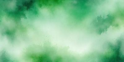 The primary subject of the image is a green background with a white, green, and blue color scheme. The setting is a cloudy sky, and the visual style is a painting or drawing. The colors and mood of the image are calming and serene, creating a peaceful atmosphere.