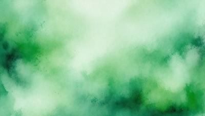 The primary subject of the image is a green background with a few white spots. The setting appears to be a painting or drawing, as the visual style suggests a more artistic approach rather than a photo. The colors and mood of the image are predominantly green, creating a calm and serene atmosphere.