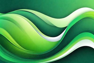 The primary subject of the image is a green and white swirl pattern. The setting is a green background, which creates a vibrant and lively atmosphere. The visual style is a combination of digital art and illustration, giving the image a unique and creative appearance. The dominant colors are green and white, which evoke a sense of freshness and energy.