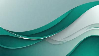 The primary subject of the image is a large, colorful wave. The wave is depicted in a digital art style, with a combination of green, blue, and white colors. The setting is a large, open space, and the background features a gray surface. The visual style of the image is a mix of digital art and illustration, creating a dynamic and vibrant scene.