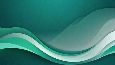 The primary subject of the image is a large, colorful wave. The wave is depicted in a digital art style, with a blue and green color scheme. The setting is a dark blue background, which contrasts with the vibrant colors of the wave. The visual style gives the impression of a dynamic and energetic scene.