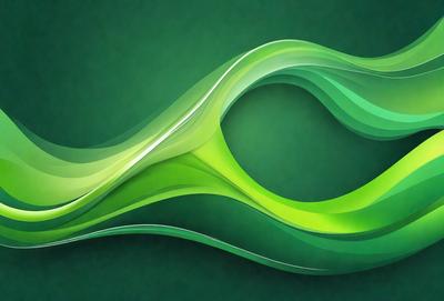 The primary subject of the image is a green, swirling, and curving design. The setting is a green background, which complements the vibrant colors of the design. The visual style is a combination of digital art and illustration, creating a unique and eye-catching pattern. The colors and mood of the image are predominantly green, giving it a fresh and lively atmosphere.