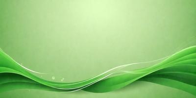 The primary subject of the image is a green background with a wave-like pattern. The setting is a green wall, and the visual style is a digital art or illustration. The dominant colors are green and white, creating a calm and soothing atmosphere.