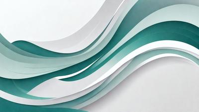 The primary subject of the image is a large, colorful wave. The wave is depicted in a digital art style, with a white background and a blue and green color scheme. The wave appears to be a part of a larger design or pattern, possibly resembling a waterfall or a flowing river. The overall atmosphere of the image is dynamic and visually appealing.