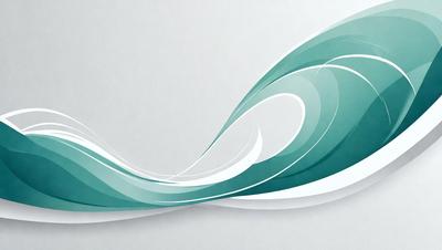 The primary subject of the image is a wave, which is the main object, scene, or focus of the image. The wave is depicted in a digital art style, with a white background and a green and blue color scheme. The wave is shown in a close-up view, emphasizing its shape and texture. The overall atmosphere of the image is dynamic and energetic, as waves are often associated with movement and power.