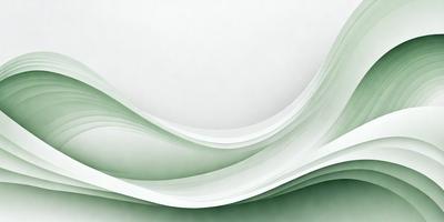 The primary subject of the image is a large, white, and green wave. The wave is the main focus of the image, and it appears to be a digital art or illustration. The setting is a white background, which provides a clean and minimalist appearance. The visual style is modern and contemporary, with the wave's colors and patterns creating a dynamic and vibrant atmosphere.