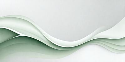 The primary subject of the image is a green wave, which appears to be a part of a larger wave pattern. The setting is a white background, which provides a clean and minimalist appearance. The visual style is a combination of digital art and illustration, creating a dynamic and engaging scene. The colors and mood of the image are predominantly green, which adds a sense of freshness and tranquility to the scene.