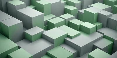 The primary subject of the image is a large, intricate, and detailed green and white pattern. The pattern is composed of multiple small squares, creating a visually striking and complex design. The setting or background of the image is a white surface, which provides a clean and uncluttered backdrop for the pattern. The visual style of the image is a combination of digital art and illustration, showcasing the artist's skill in creating a detailed and intricate design. The colors and mood of the image are predominantly