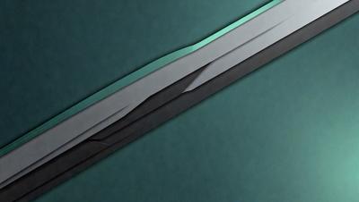 The primary subject of the image is a sword, which is prominently displayed in the foreground. The setting is a dark blue background, which creates a dramatic and moody atmosphere. The visual style appears to be a combination of digital art and illustration, as the sword is depicted in a detailed and realistic manner. The colors and mood of the image are predominantly dark and mysterious, with the blue background serving as a striking contrast to the sword.