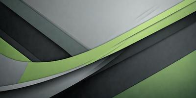 The primary subject of the image is a green and black striped pattern. The setting is a gray wall, and the visual style appears to be a digital art or illustration. The dominant colors are green and black, creating a bold and striking pattern.