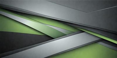 The primary subject of the image is a green and gray striped pattern. The setting is a gray background, and the visual style appears to be a digital art or illustration. The dominant colors are green and gray, creating a calm and soothing atmosphere.