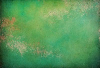 The primary subject of the image is a green background with a few white spots. The setting is a green wall, and the visual style is a painting. The colors and mood of the image are predominantly green, creating a calm and serene atmosphere.